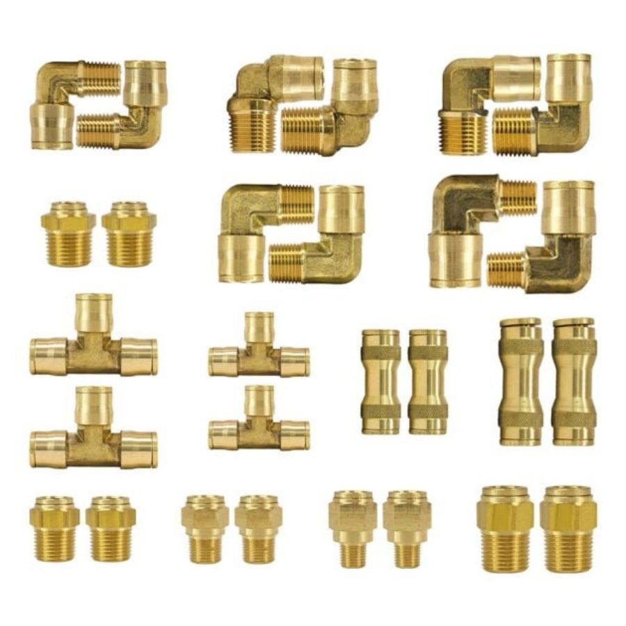 Brass Push To Connect Air Fittings