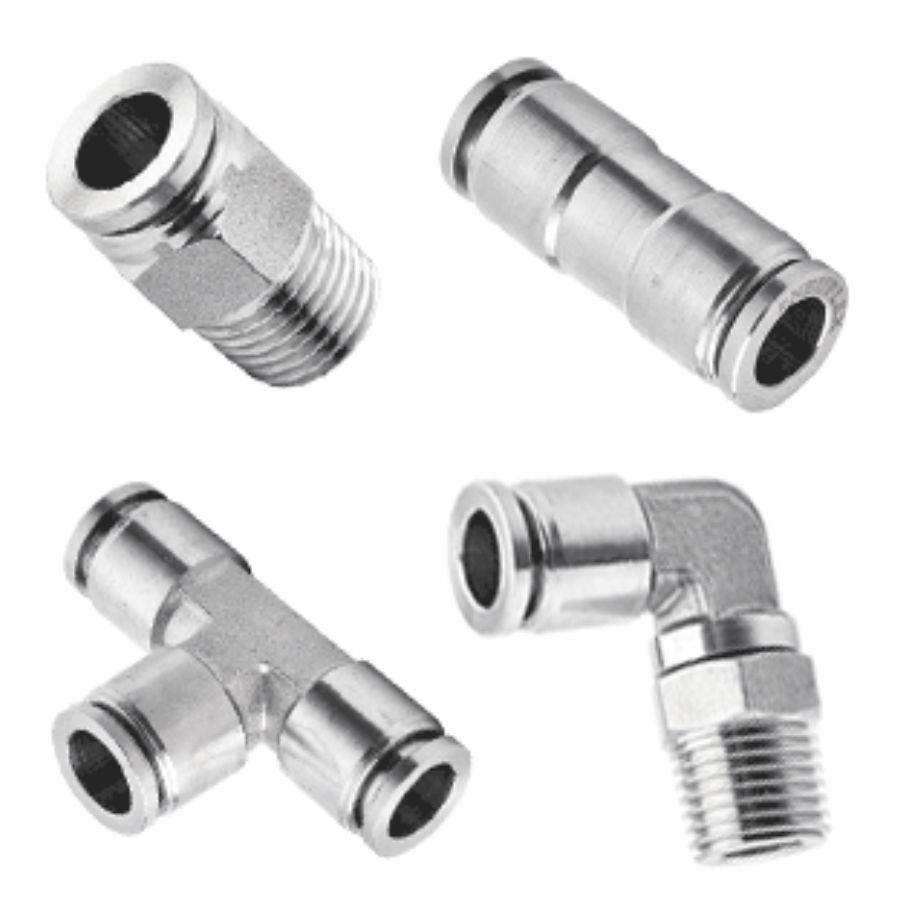 Stainless Steel Push To Connect Air Fittings