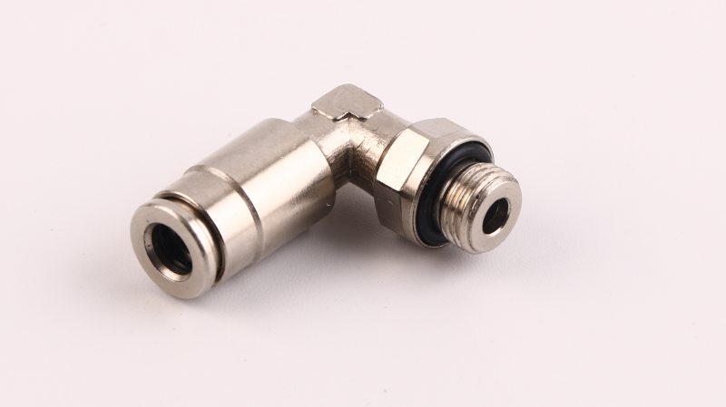Brass Elbow High Pressure Lubrication Push-In Fitting