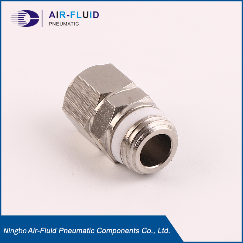 Push on Fittings Straight Male, Nickel-Plated Brass, 1/4BSPP 
